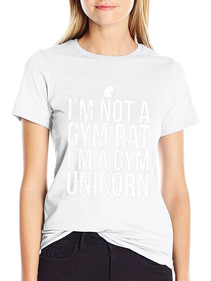 Gym Unicorn Graphic Tee - Black
