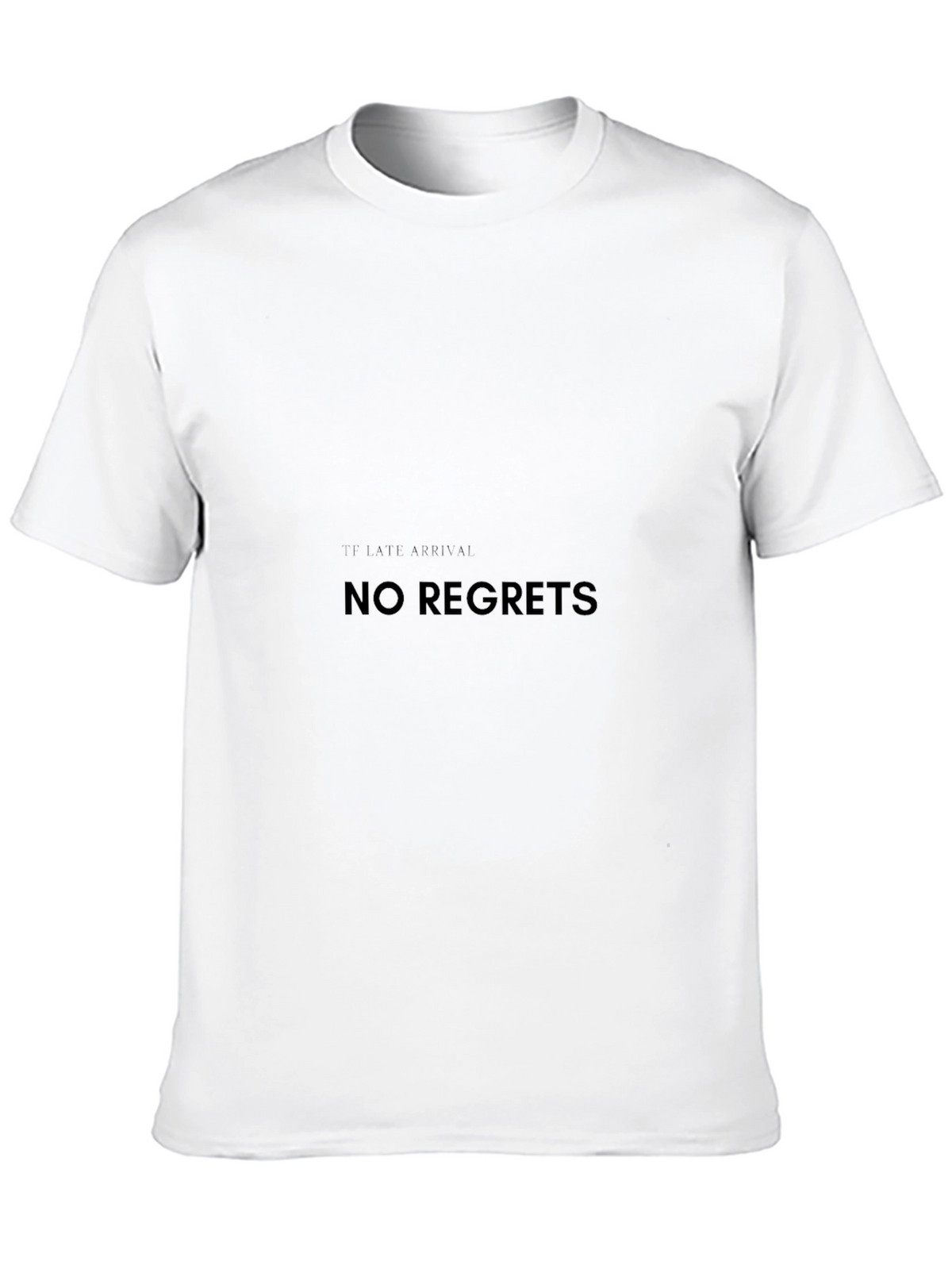 No Regrets Black Graphic Tee - Classic Style