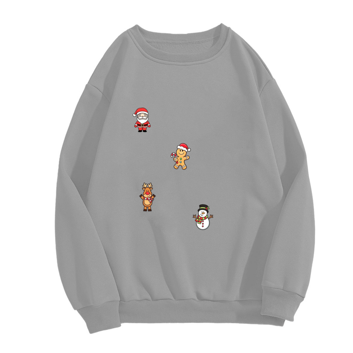 Cute Mini Christmas Cartoon Figure Sweatshirt