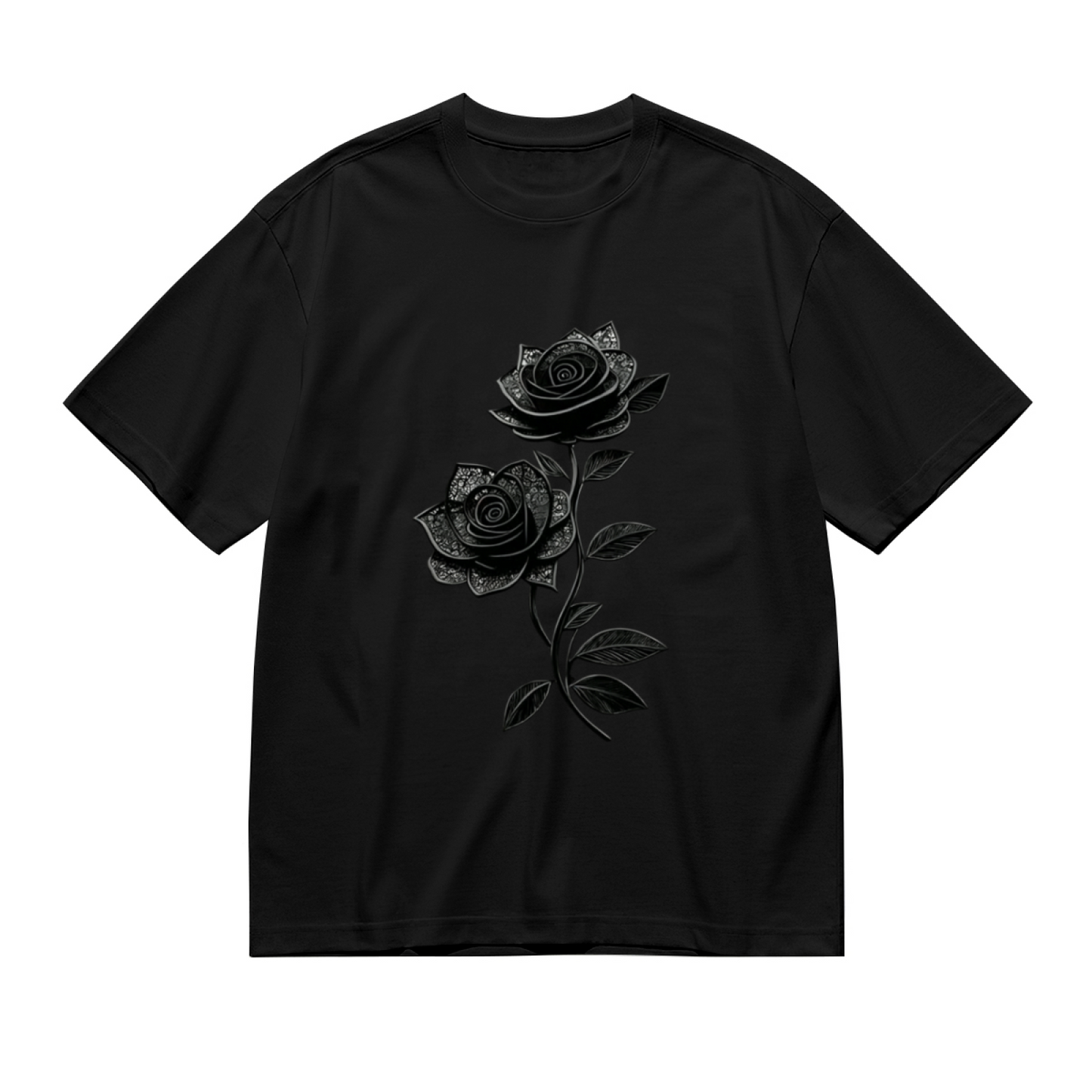 Sparkly Rhinestone Black Bow Coquette Style T-Shirt