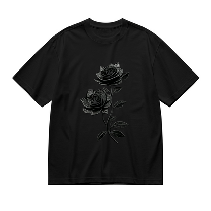 Sparkly Rhinestone Black Bow Coquette Style T-Shirt