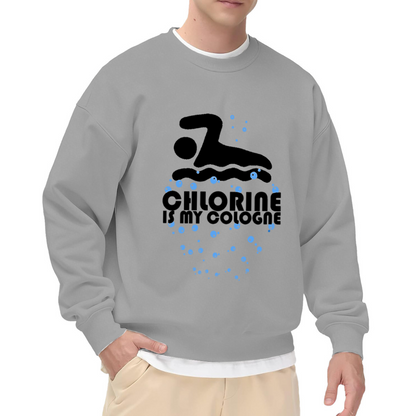 Chlorine Is My Cologne Swimmer Graphic Crewneck Sweatshirt