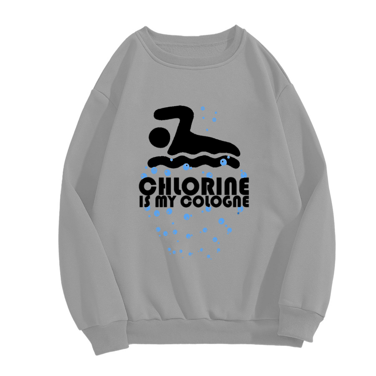 Chlorine Is My Cologne Swimmer Graphic Crewneck Sweatshirt
