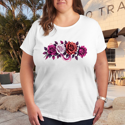 Vibrant Hummingbird & Hibiscus Vintage Tattoo Tee