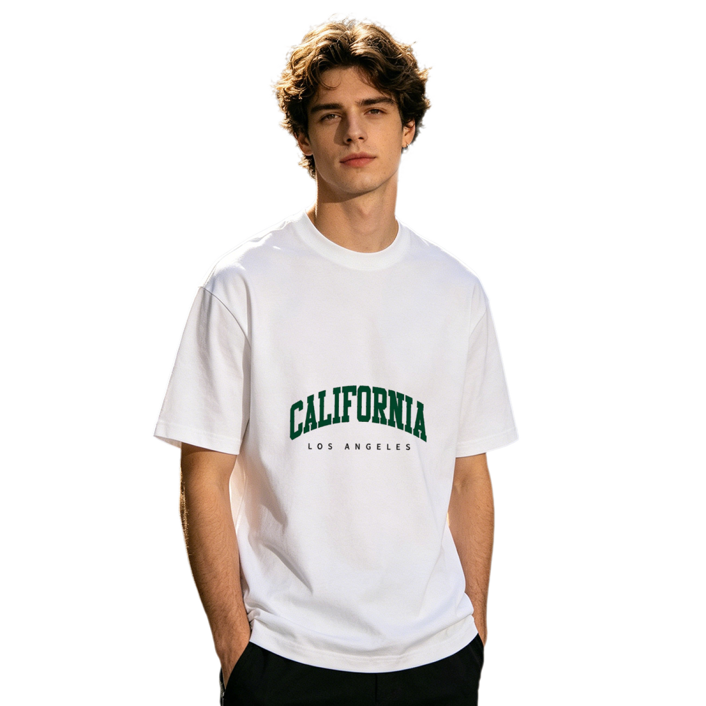 Men's Vintage California Arch College Retro Letter Graphic T-Shirt