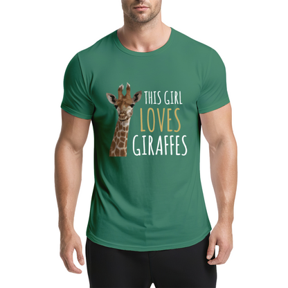 This Girl Loves Giraffes Cute Animal T-Shirt