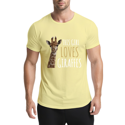 This Girl Loves Giraffes Cute Animal T-Shirt
