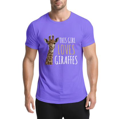This Girl Loves Giraffes Cute Animal T-Shirt