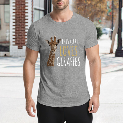 This Girl Loves Giraffes Cute Animal T-Shirt