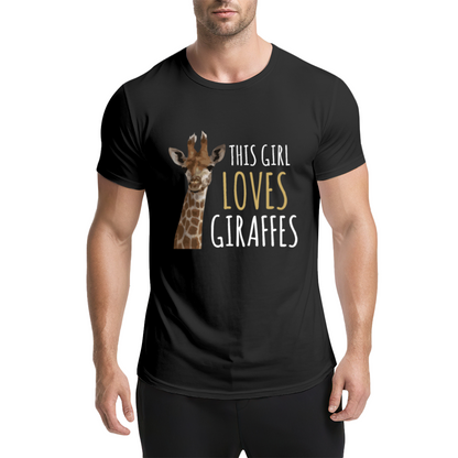 This Girl Loves Giraffes Cute Animal T-Shirt