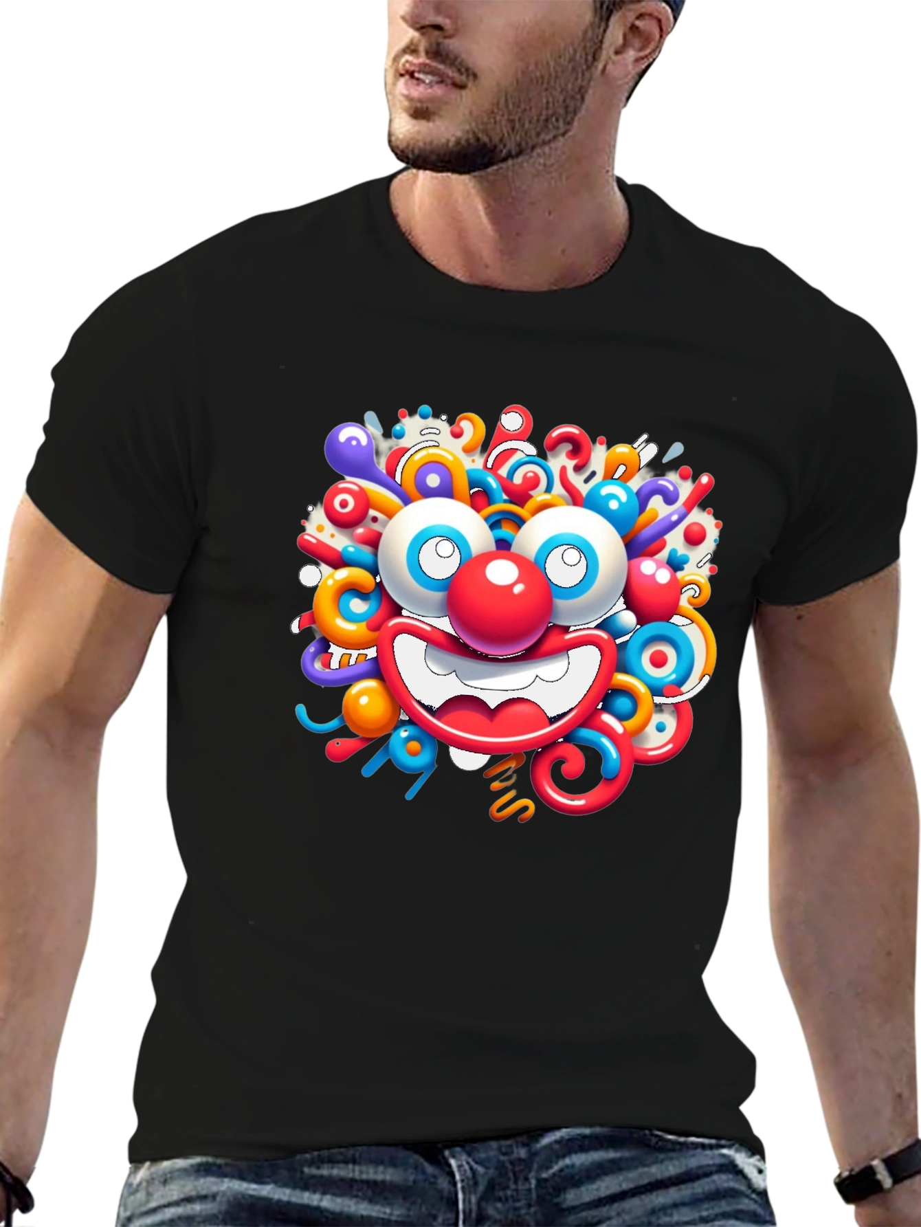 Fun Clown Graphic Tee - Quirky Unisex T-Shirt