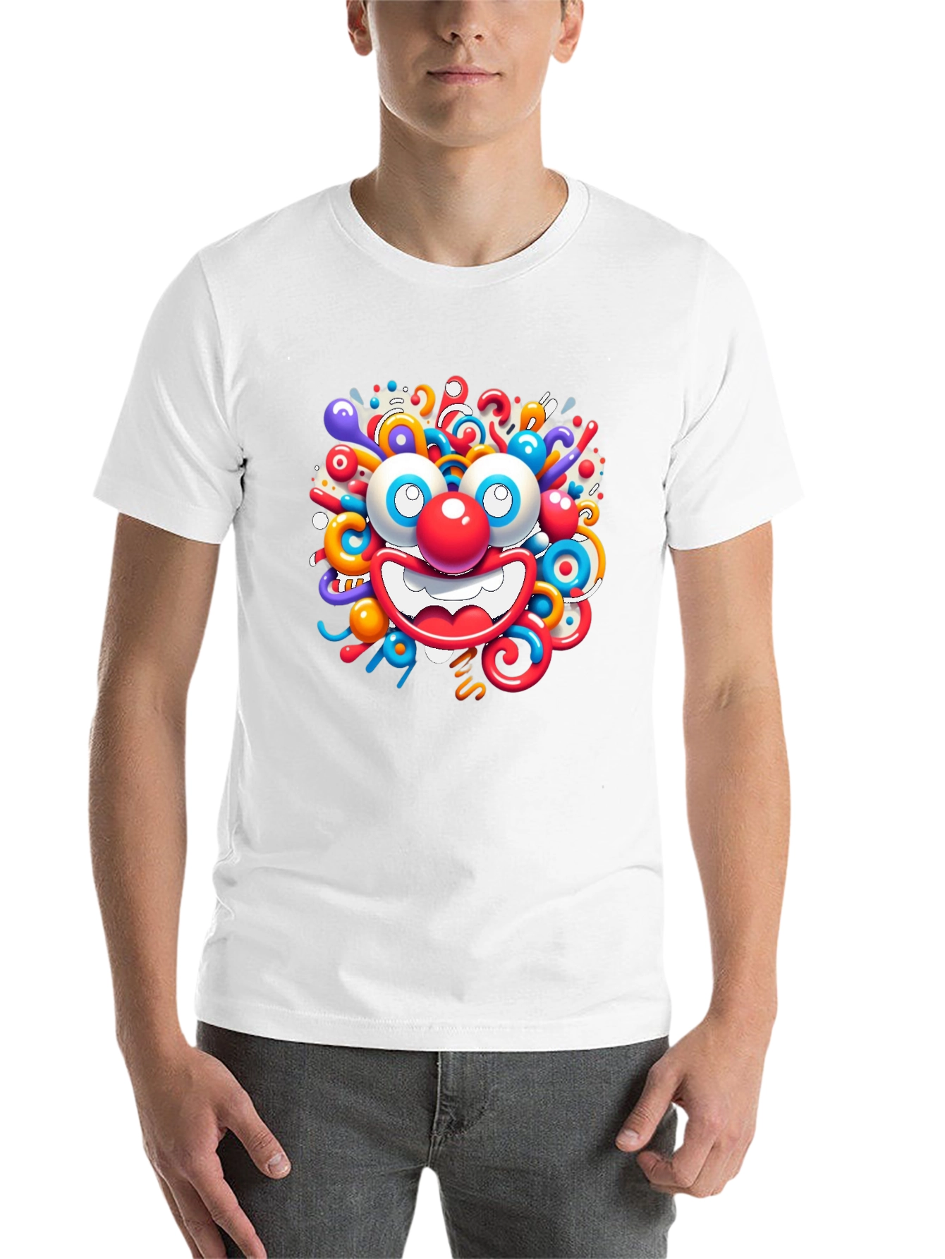 Fun Clown Graphic Tee - Quirky Unisex T-Shirt