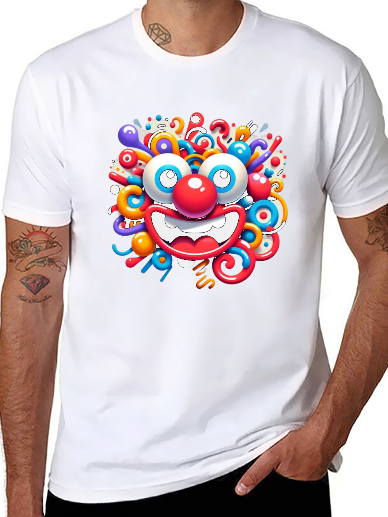 Fun Clown Graphic Tee - Quirky Unisex T-Shirt