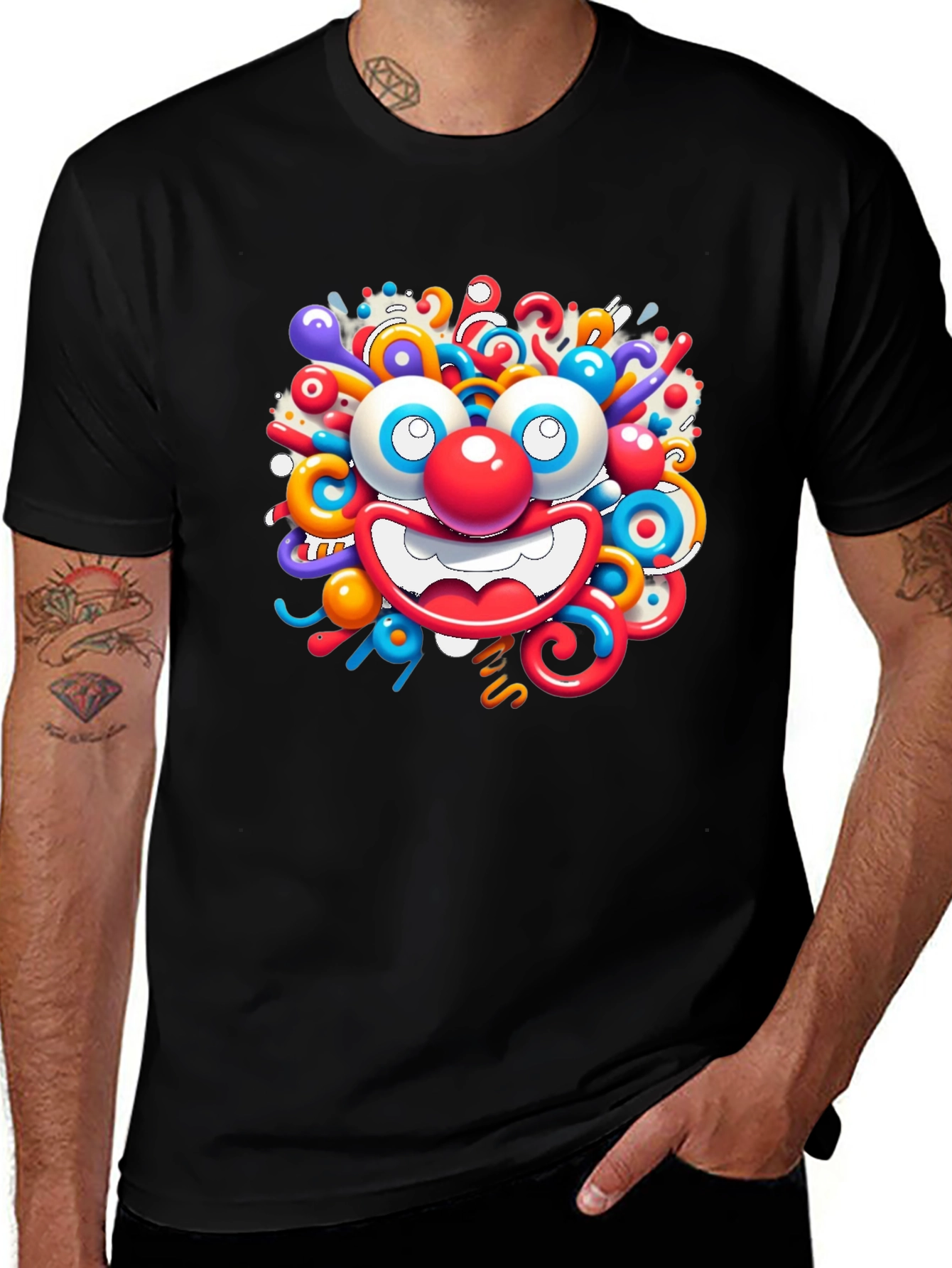 Fun Clown Graphic Tee - Quirky Unisex T-Shirt