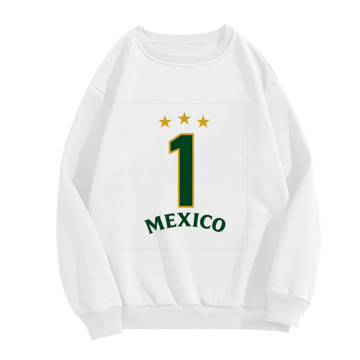 Mexico Number 1 With Three Gold Stars Crewneck Sweatshirt