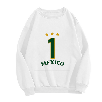 Mexico Number 1 With Three Gold Stars Crewneck Sweatshirt