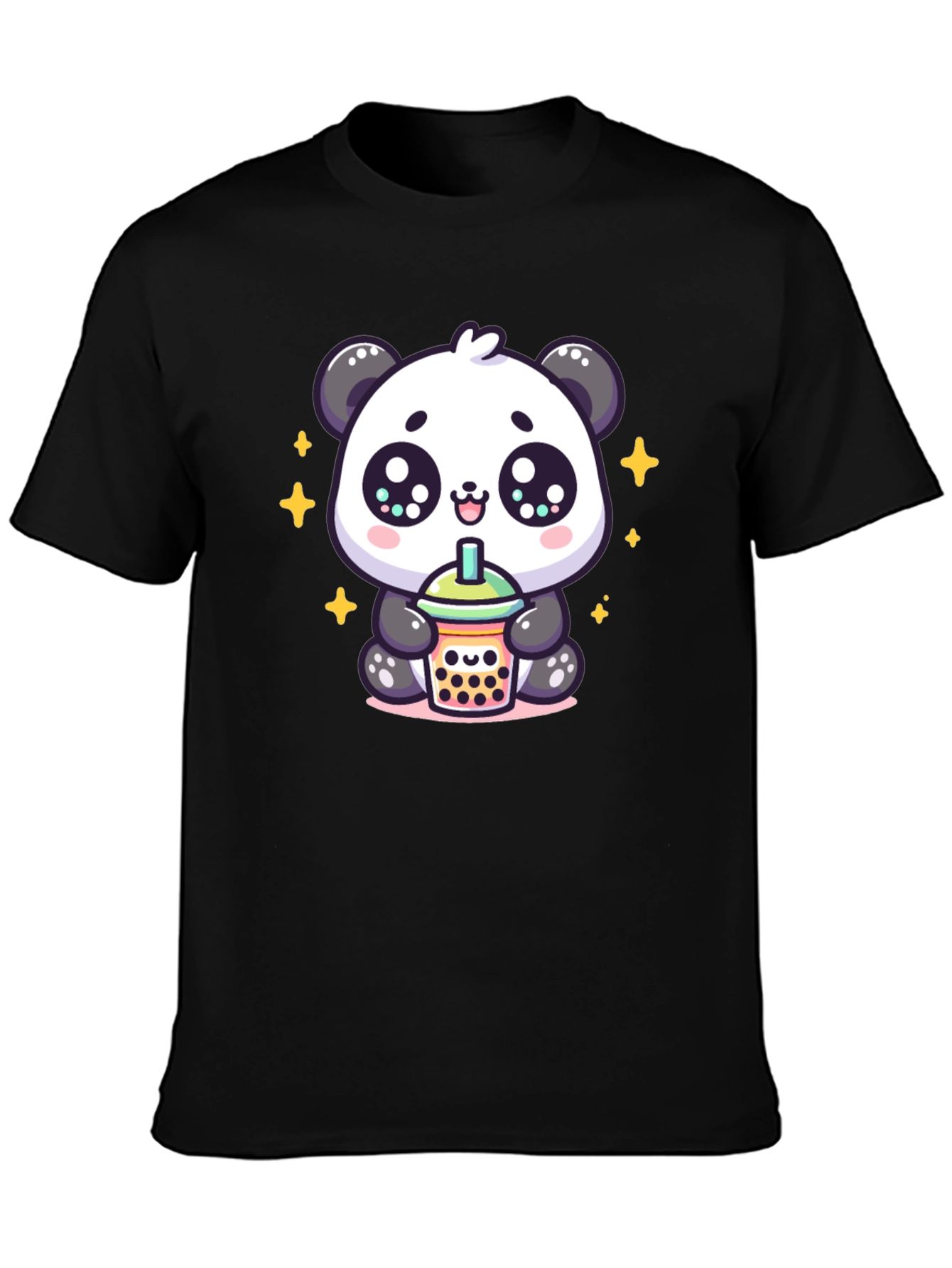 Cute Panda Boba Tea Graphic Tee