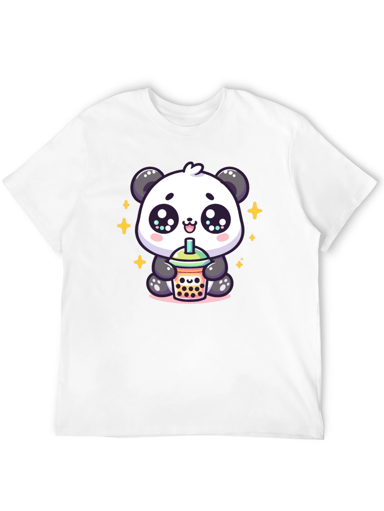 Cute Panda Boba Tea Graphic Tee