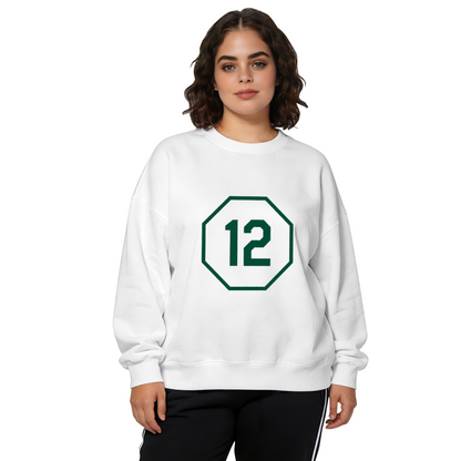 Octagon Framed Number 12 Sport Style Crewneck Sweatshirt