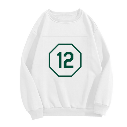 Octagon Framed Number 12 Sport Style Crewneck Sweatshirt