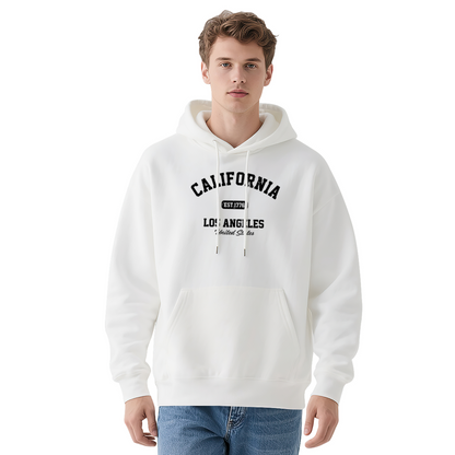 Adorable Simple White Cat Face Kawaii Hoodie