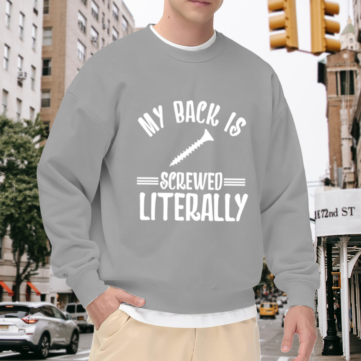 Coffee Gets Me Started Jesus Keeps Me Going Faith Coffee Lover Crewneck Sweatshirt