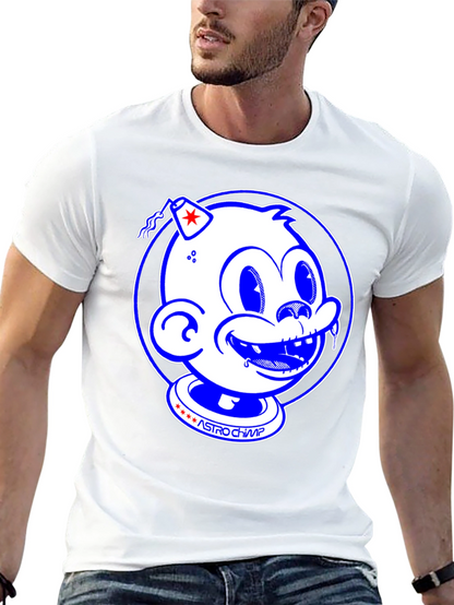 Astro Chimp Graphic Tee - Retro Style