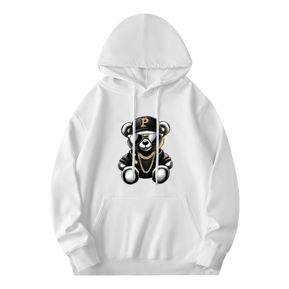 Hip?Hop Cool Gangster Bear Hoodie