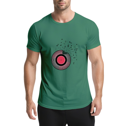 Shattered Vinyl Record Melody Music Lover Graphic Shirt