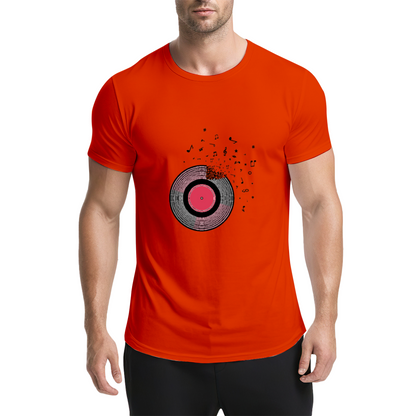 Shattered Vinyl Record Melody Music Lover Graphic Shirt