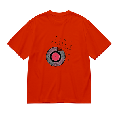 Shattered Vinyl Record Melody Music Lover Graphic Shirt