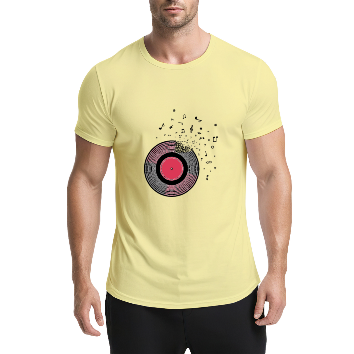 Shattered Vinyl Record Melody Music Lover Graphic Shirt