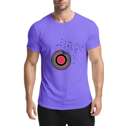 Shattered Vinyl Record Melody Music Lover Graphic Shirt