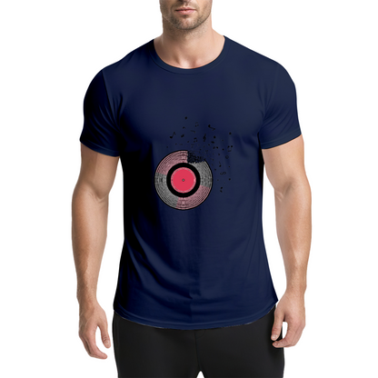 Shattered Vinyl Record Melody Music Lover Graphic Shirt