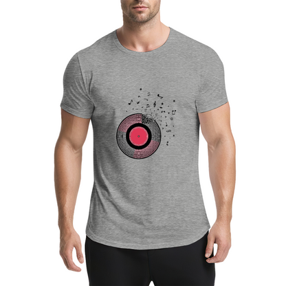 Shattered Vinyl Record Melody Music Lover Graphic Shirt