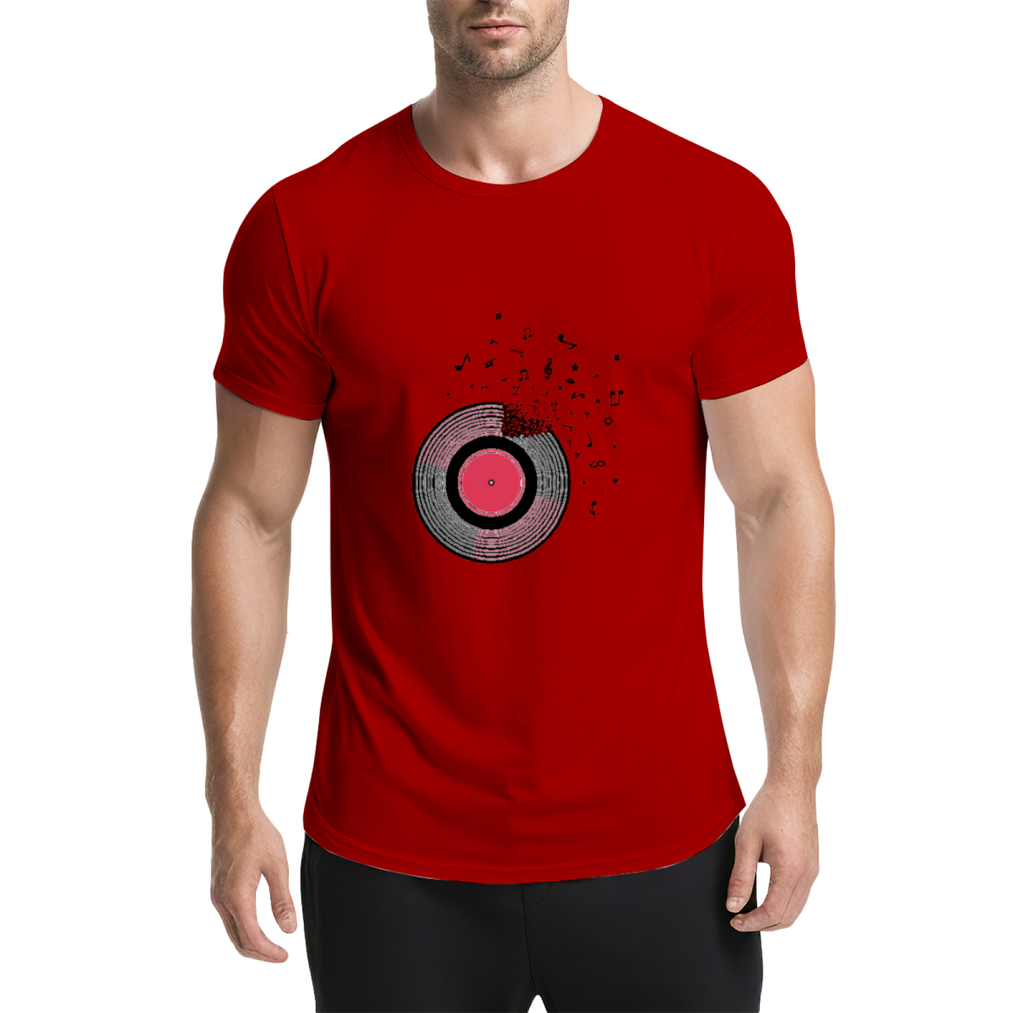 Shattered Vinyl Record Melody Music Lover Graphic Shirt