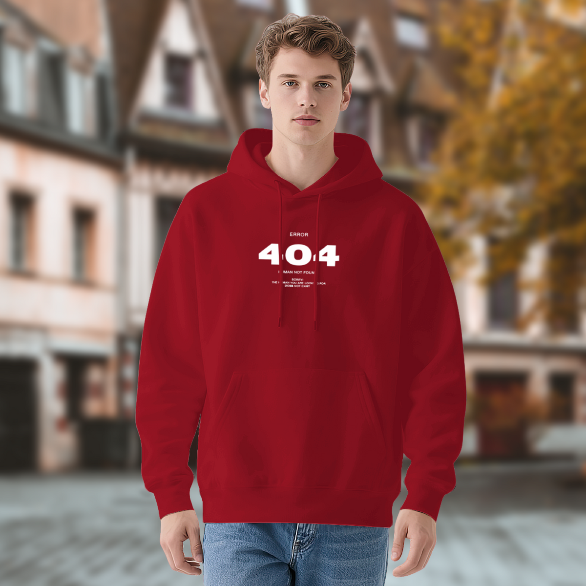 Funny 404 Error Code Graphic Hoodie