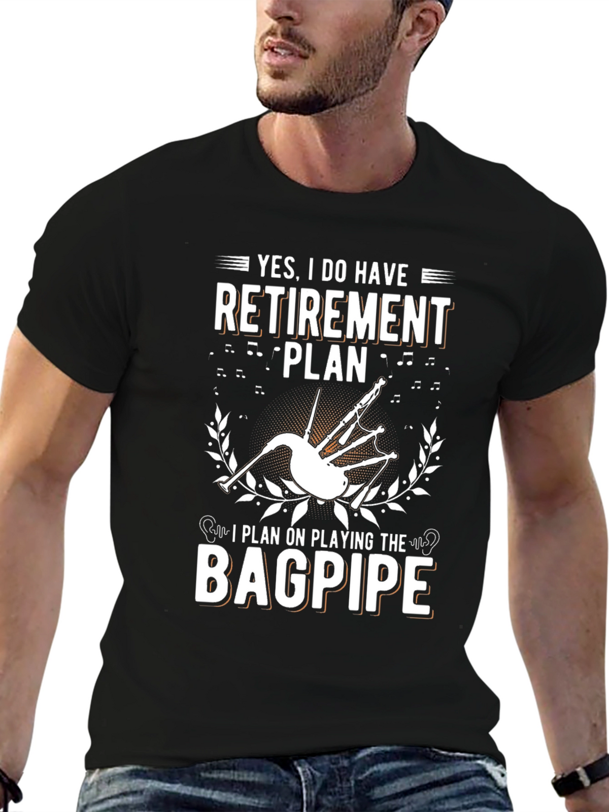Bagpipe Retirement Plan T-Shirt