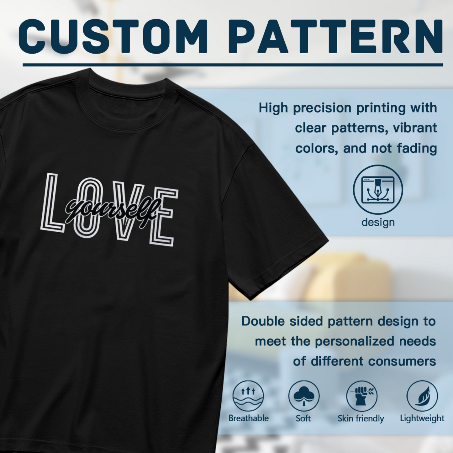 Minimal Red Heart Pocket Casual Women Tee