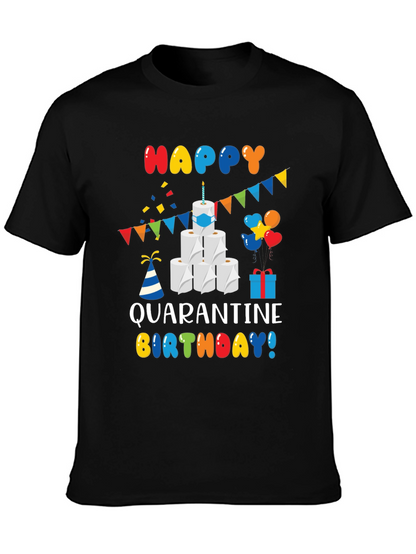Quarantine Birthday T-Shirt - Toilet Paper Cake Graphic Tee