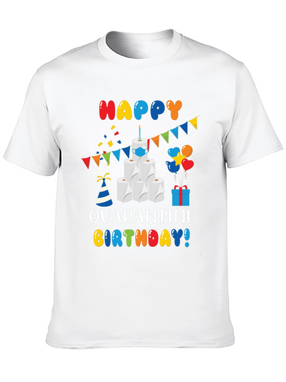 Quarantine Birthday T-Shirt - Toilet Paper Cake Graphic Tee