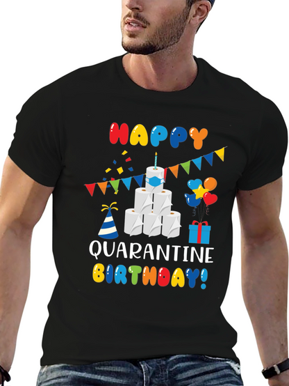Quarantine Birthday T-Shirt - Toilet Paper Cake Graphic Tee