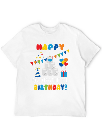 Quarantine Birthday T-Shirt - Toilet Paper Cake Graphic Tee