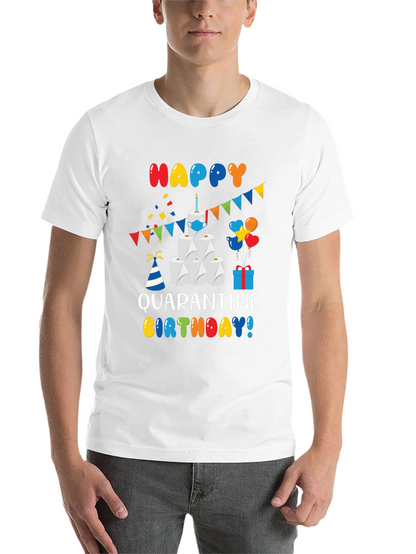 Quarantine Birthday T-Shirt - Toilet Paper Cake Graphic Tee