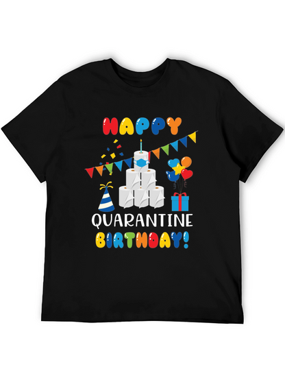 Quarantine Birthday T-Shirt - Toilet Paper Cake Graphic Tee