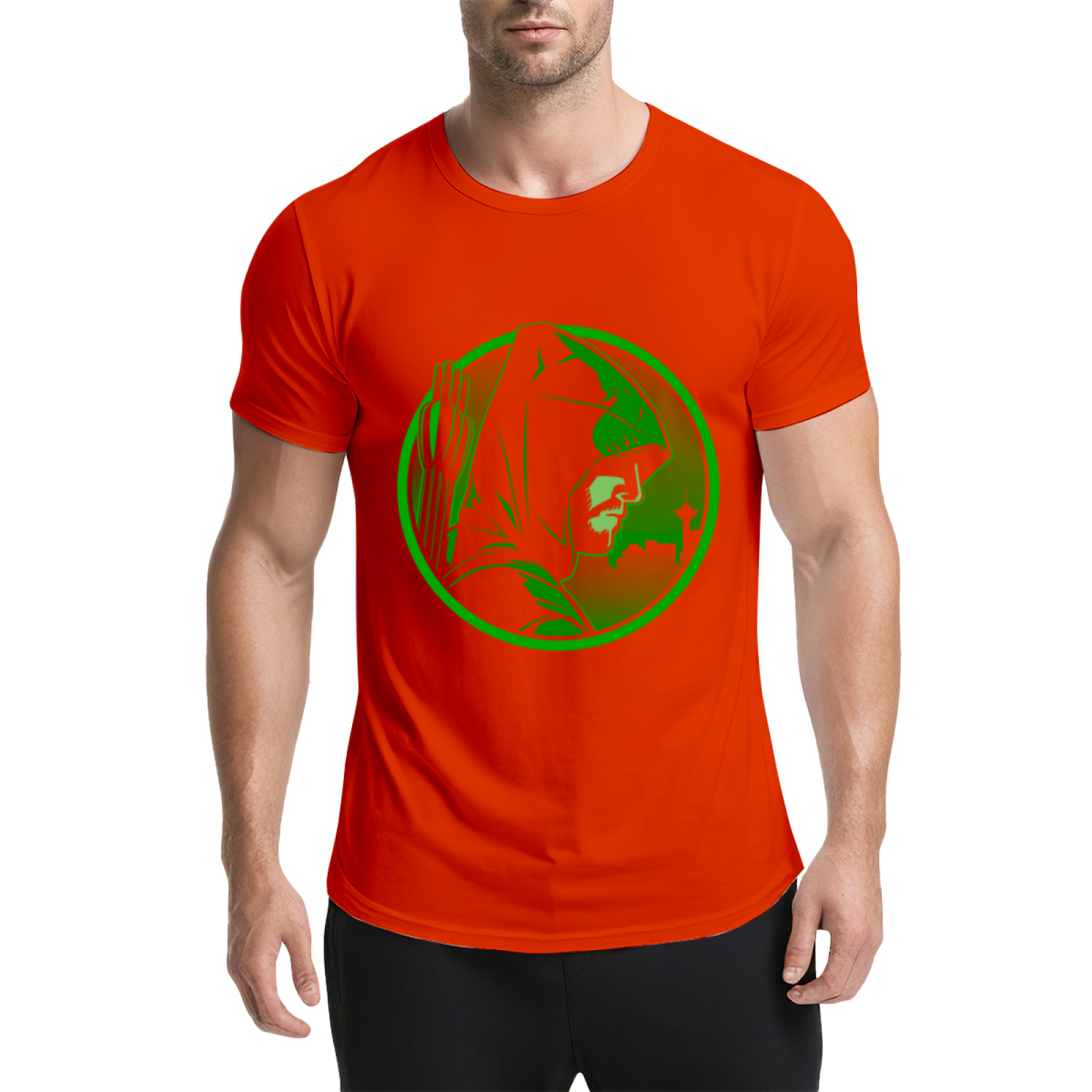 DC Arrow Green Arrow Comic Graphic Grey Tee