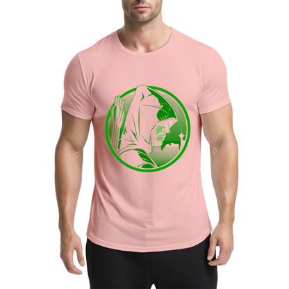 DC Arrow Green Arrow Comic Graphic Grey Tee