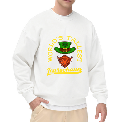 World's Tallest Leprechaun St Patrick's Day Fun Crewneck Sweatshirt
