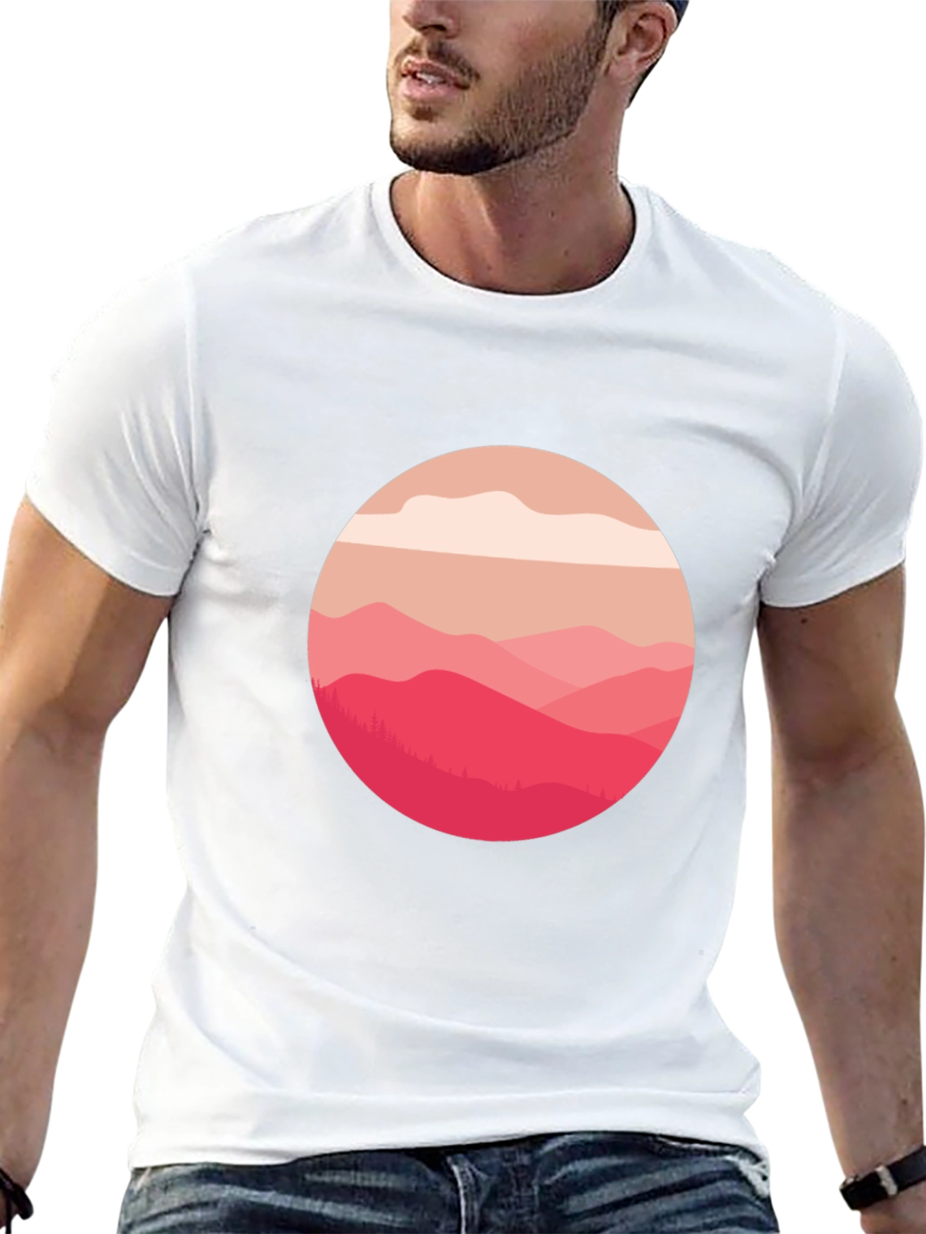 Mountain View Graphic Tee - Soft Cotton Blend