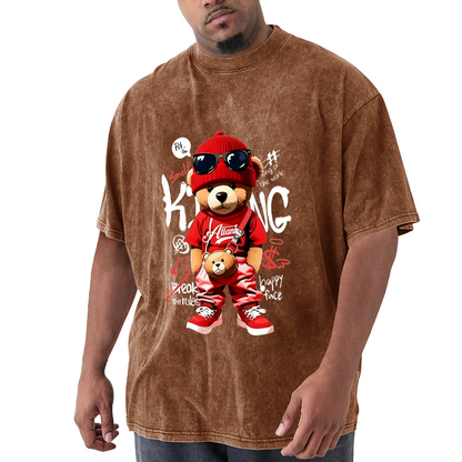 Hip Hop Red Outfit King Teddy Bear